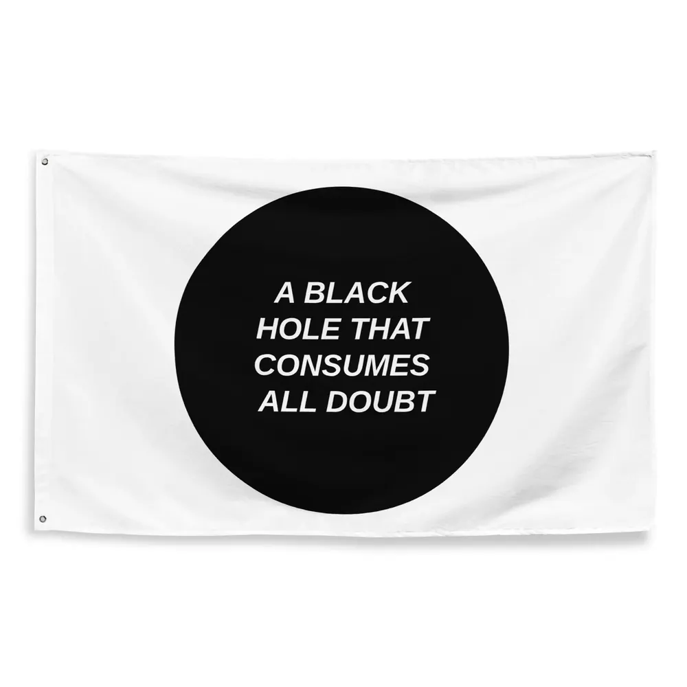 Black Hole flag, all-over print