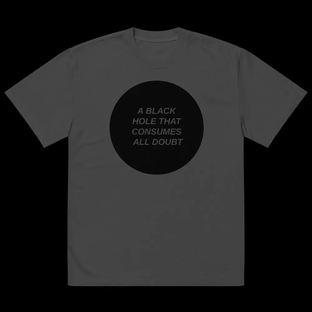 Oversized Black Hole T, faded black