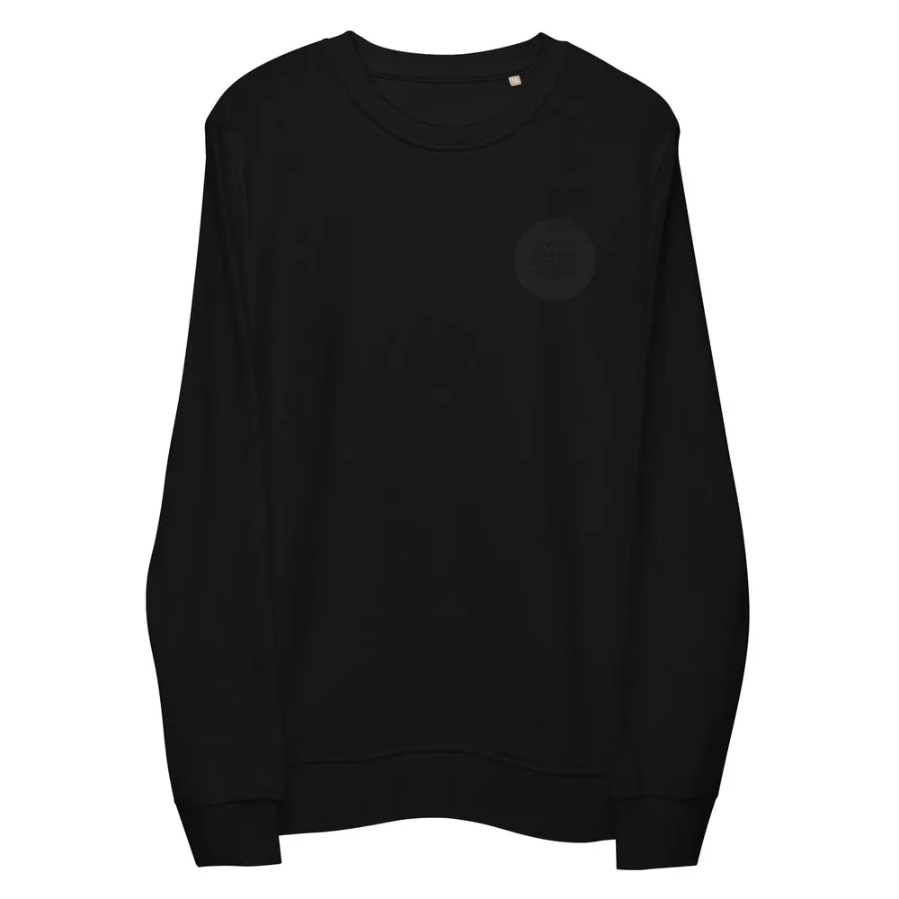 Black Hole embroidered sweatshirt, black